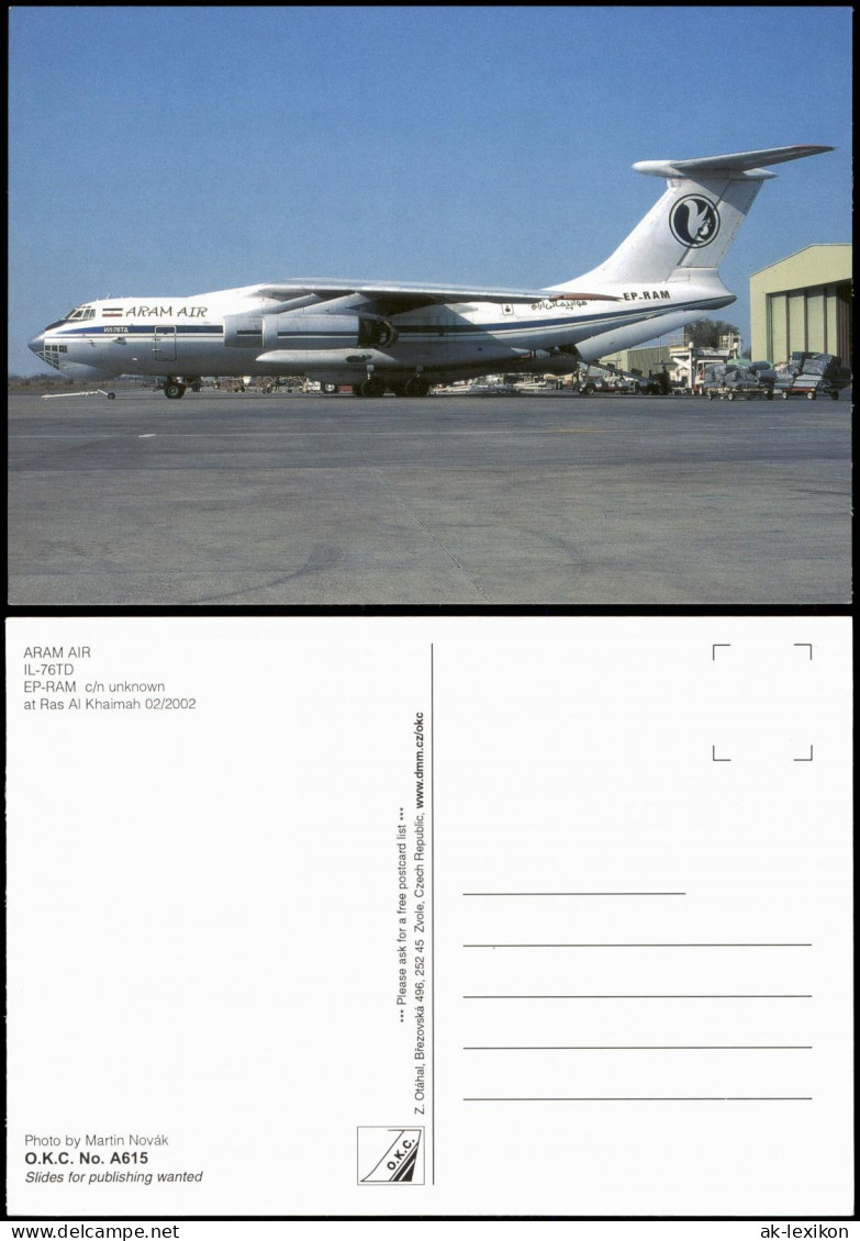 Ansichtskarte  ARAM AIR IL-76TD Flugzeug Airplane Avion 1998 - 1946-....: Moderne