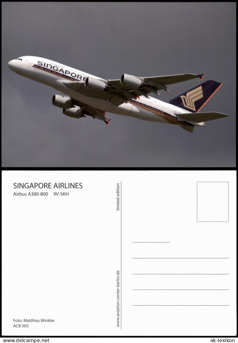 SINGAPORE AIRLINES Airbus A380-800 9V-SKH Flugzeug Airplane Avion 2014 - 1946-....: Moderne