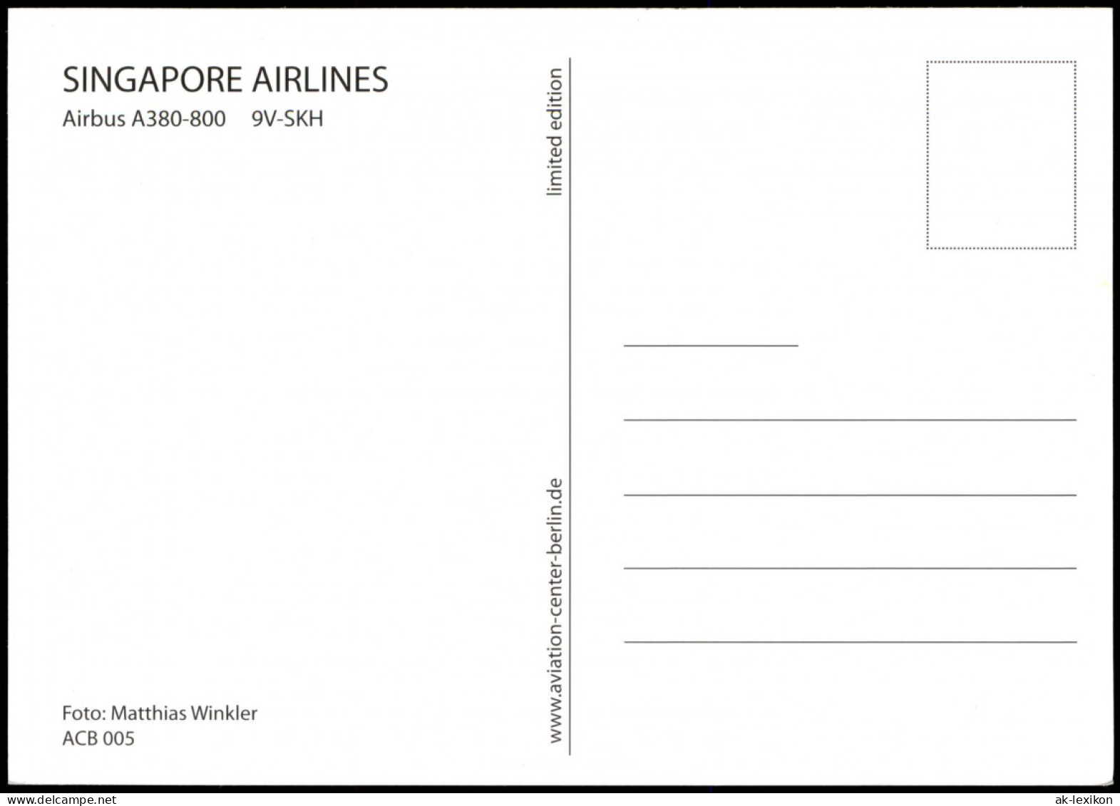 SINGAPORE AIRLINES Airbus A380-800 9V-SKH Flugzeug Airplane Avion 2014 - 1946-....: Modern Tijdperk