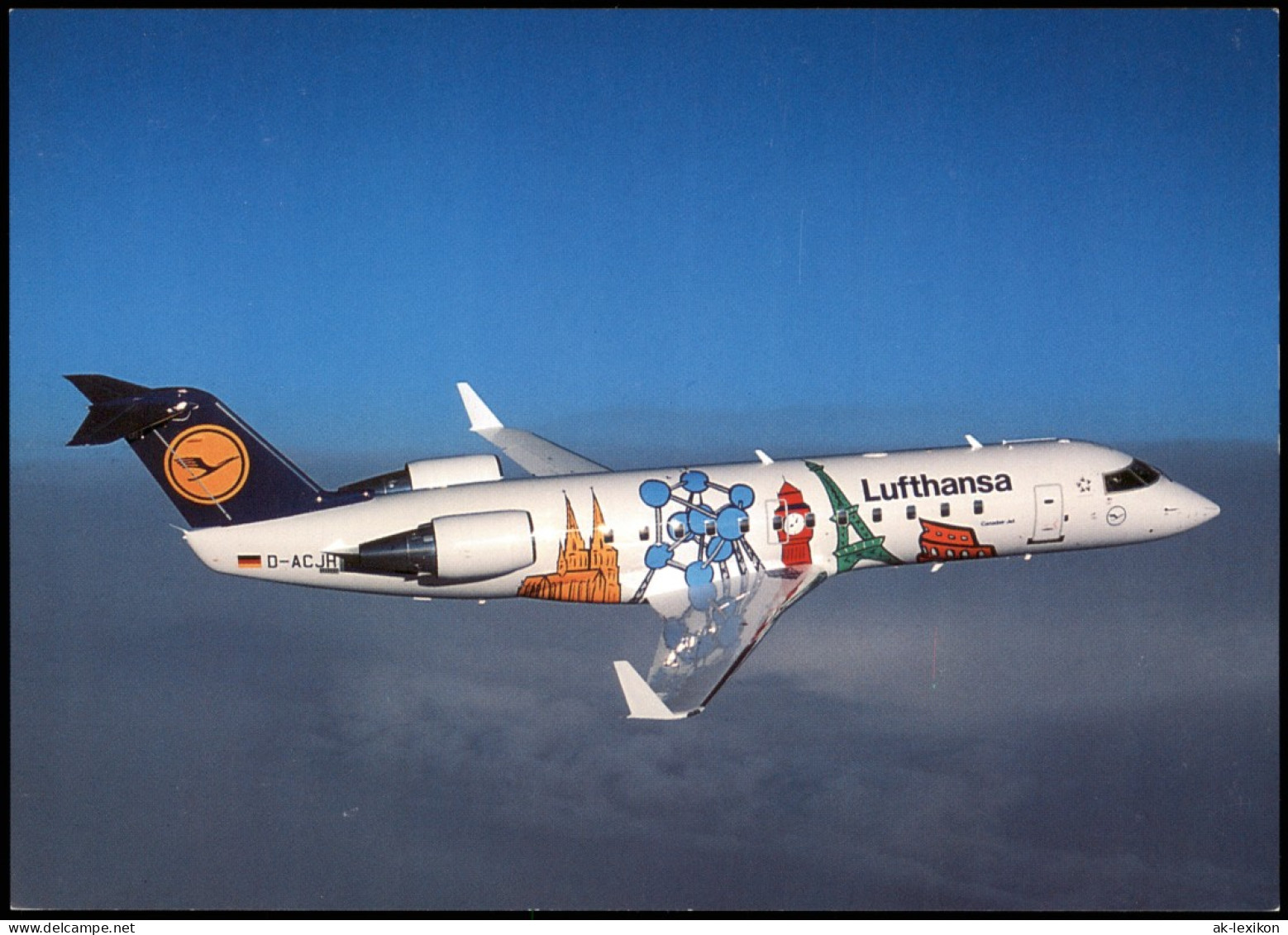 Ansichtskarte  Flugzeug Airplane Avion Lufthansa SOnderlackierung 40 J 1995 - 1946-....: Era Moderna