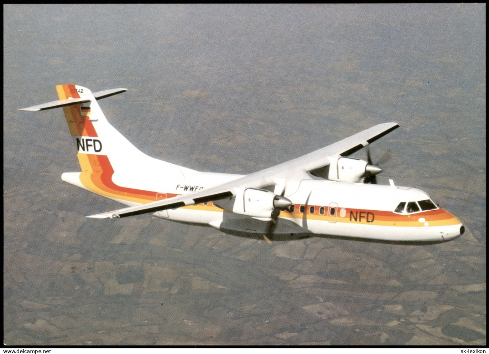 Ansichtskarte  ATR 42 Flugzeug Airplane Avion NFD Luftverkehrs AG 1998 - 1946-....: Moderne