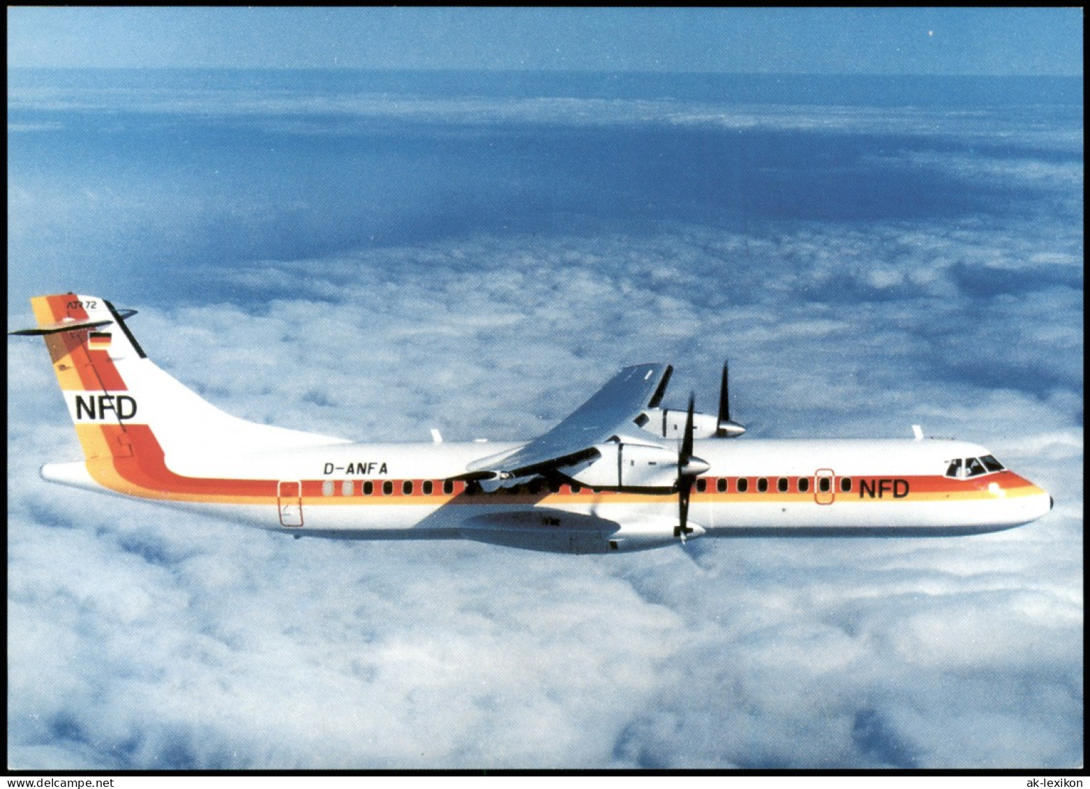 Ansichtskarte  ATR 72 Flugzeug Airplane Avion NFD Luftverkehrs AG 1999 - 1946-....: Modern Era