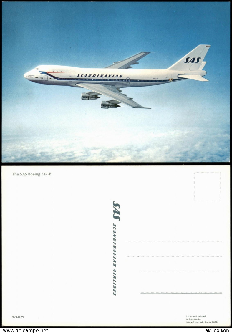 Ansichtskarte  The SAS Boeing 747-B Flugzeug Airplane Avion 2006 - 1946-....: Modern Era