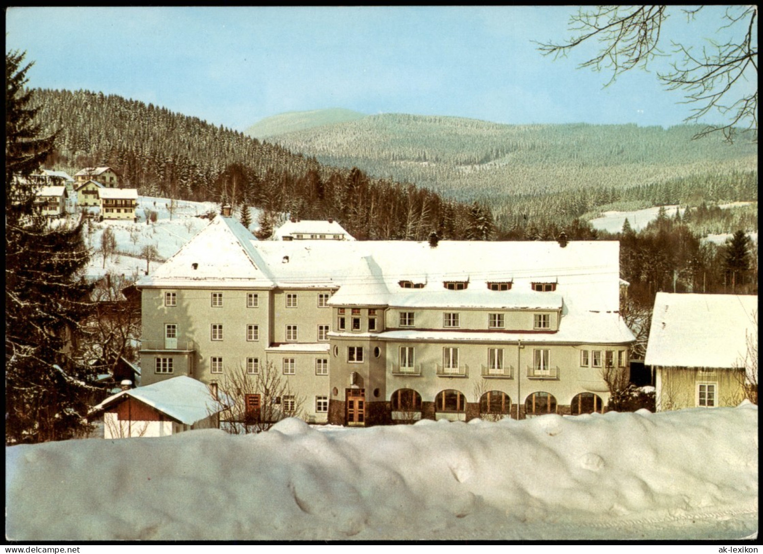 Ansichtskarte Bayerisch Eisenstein Gasthof Botschafter Zur Winterzeit 1980 - Autres & Non Classés