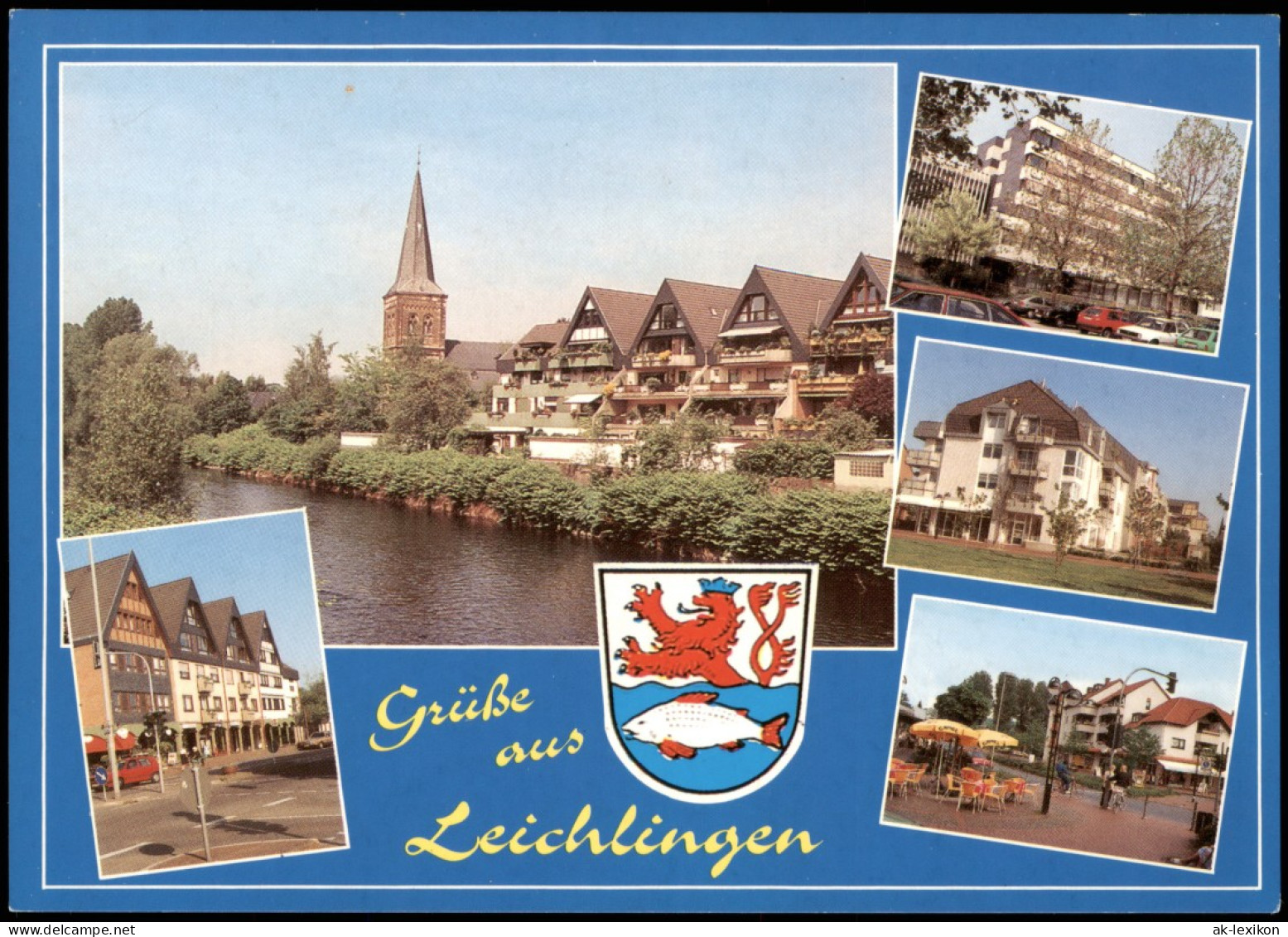 Leichlingen Mehrbildkarte Mit 5 Farbigen Stadtteilansichten 1980 - Autres & Non Classés