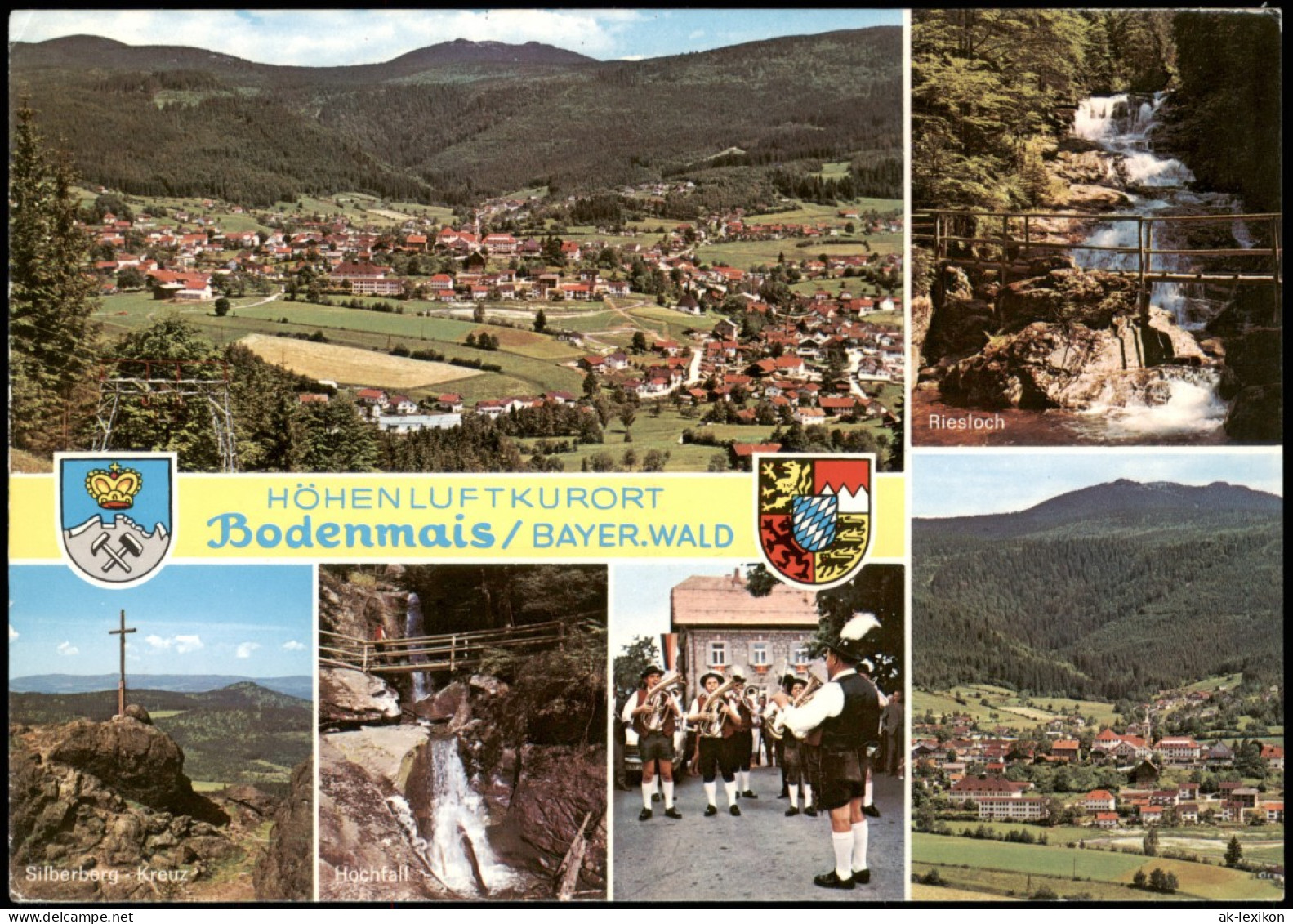 Bodenmais Mehrbildkarte Mit Hochfall, Silberberg-Kreuz, Musik-Kapelle Uvm. 1987 - Bodenmais