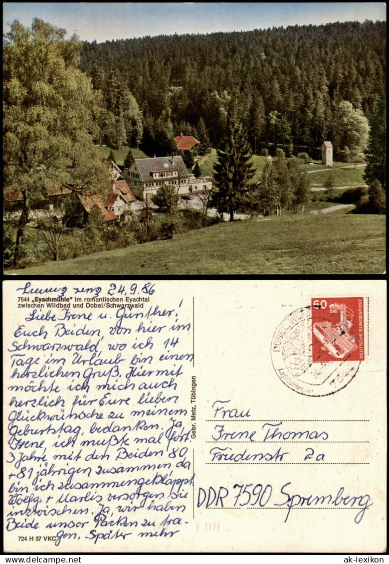 .Baden-Württemberg Eyachmühle Eyachtal Zwischen WildbadDobel/Schwarzwald 1986 - Other & Unclassified