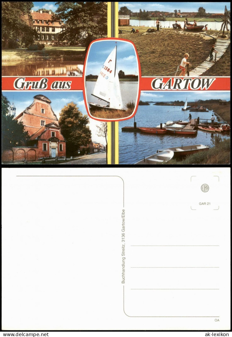 Ansichtskarte Gartow Mehrbildkarte Mit 4 Ortsansichten 1970 - Andere & Zonder Classificatie