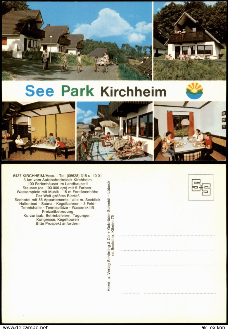 Ansichtskarte Kirchheim (Hessen) Mehrbildkarte See Park Kirchheim 1980 - Sonstige & Ohne Zuordnung