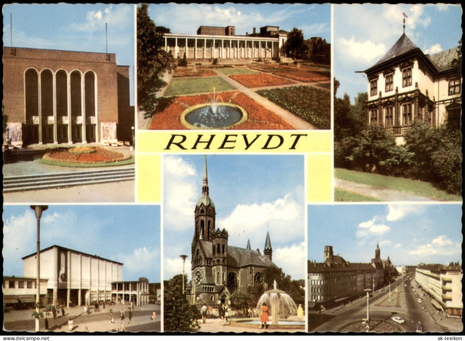 Rheydt-Mönchengladbach Mehrbildkarte Mit 6 Farbigen Ortsansichten 1970 - Mönchengladbach
