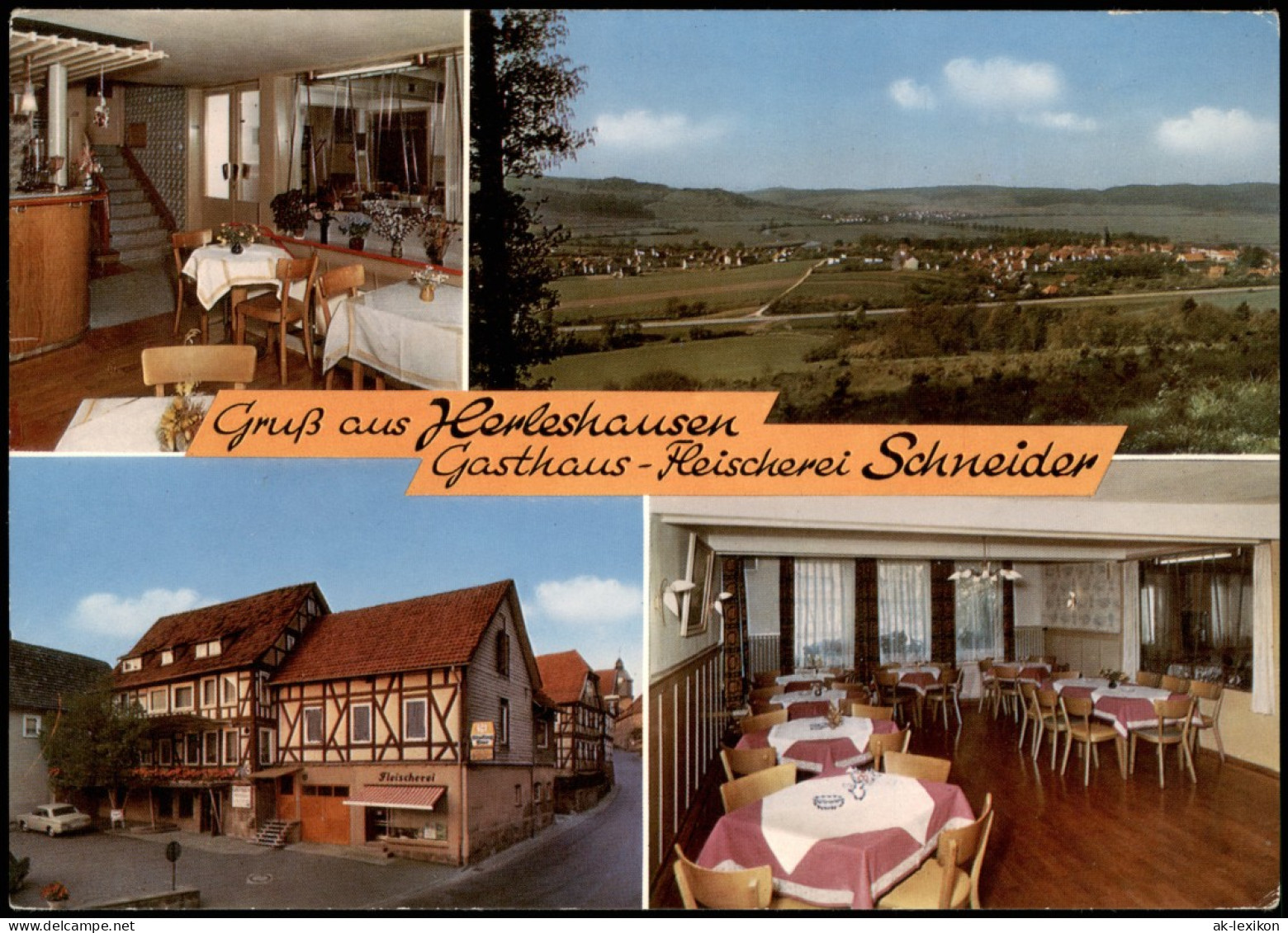 Herleshausen Mehrbildkarte Mit Gasthaus Feischerei Schneider 1978 - Andere & Zonder Classificatie