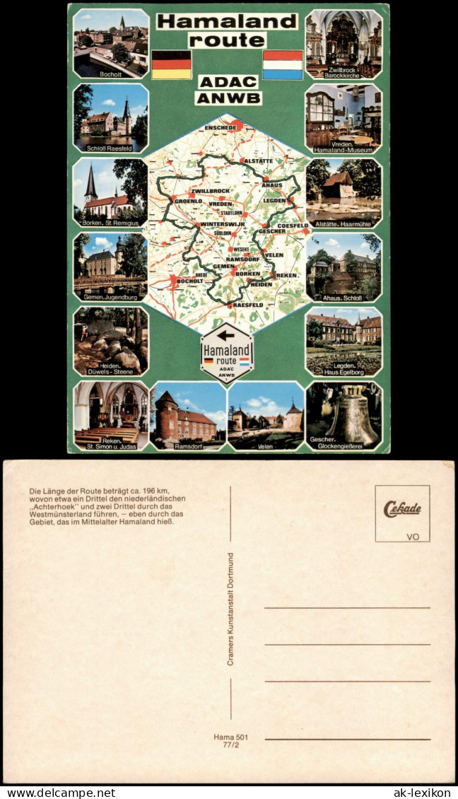 Ahaus Hamaland Route - Schlösser Und Denkmäler Entlang Der Route 1990 - Borken