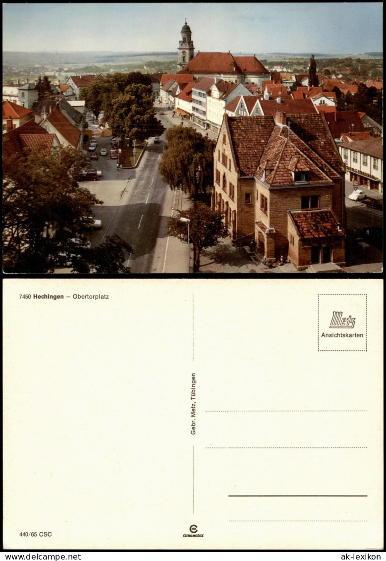 Ansichtskarte Hechingen Stadt-Panorama Mit Obertorplatz 1970 - Hechingen