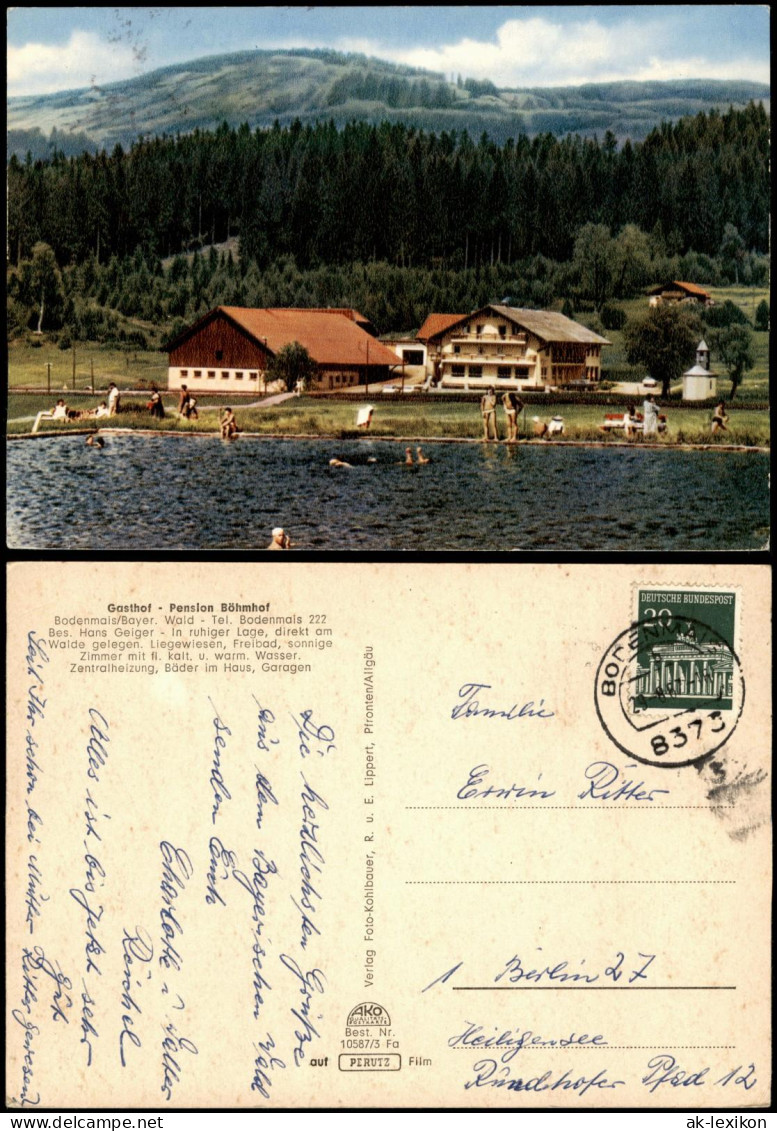 Ansichtskarte Bodenmais Gasthof - Pension Böhmhof 1967 - Bodenmais