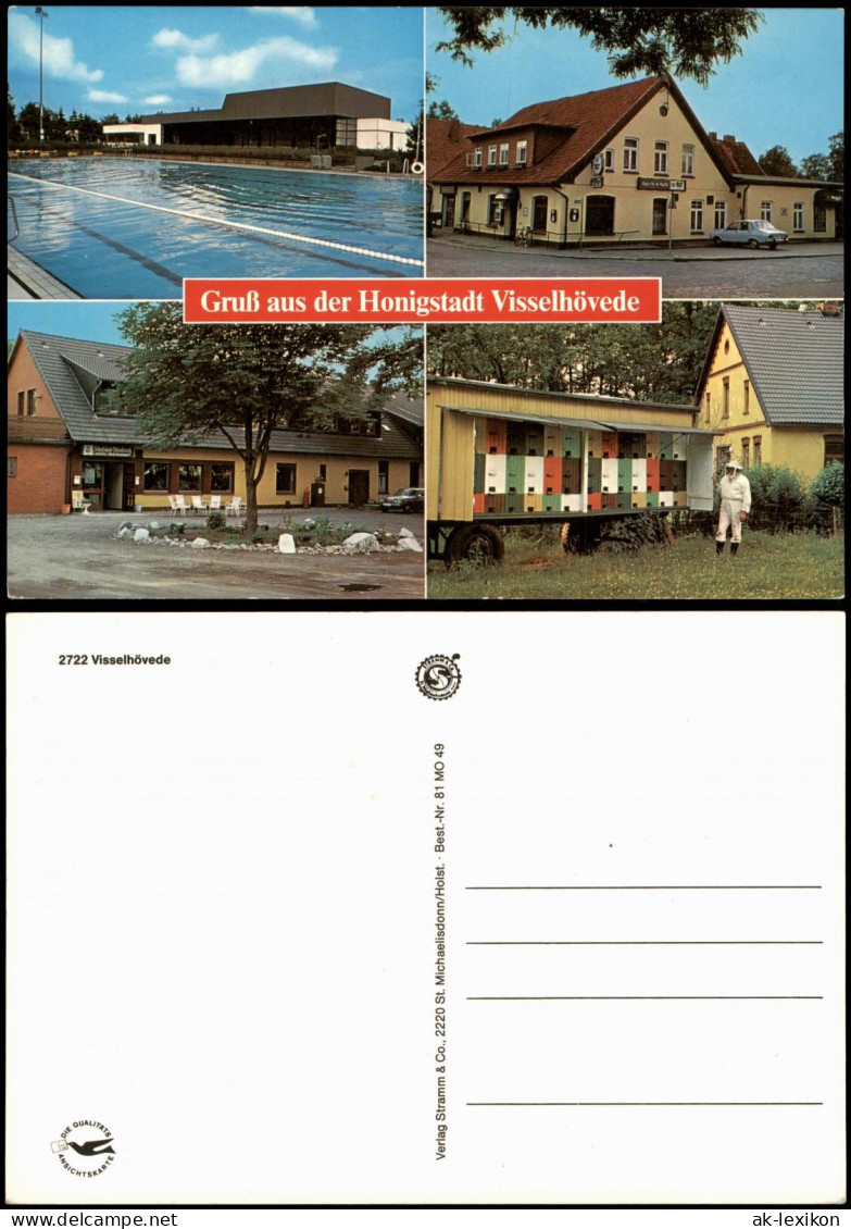 Ansichtskarte Visselhövede Schwimmbad, Gasthaus, Imker 1981 - Autres & Non Classés