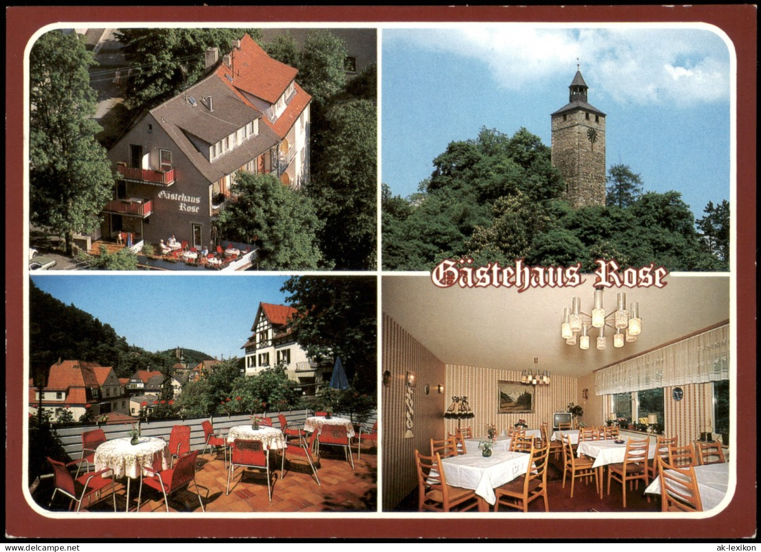 Bad Berneck Im Fichtelgebirge Gästehaus Anni Rose - Mehrbild 1983 - Autres & Non Classés