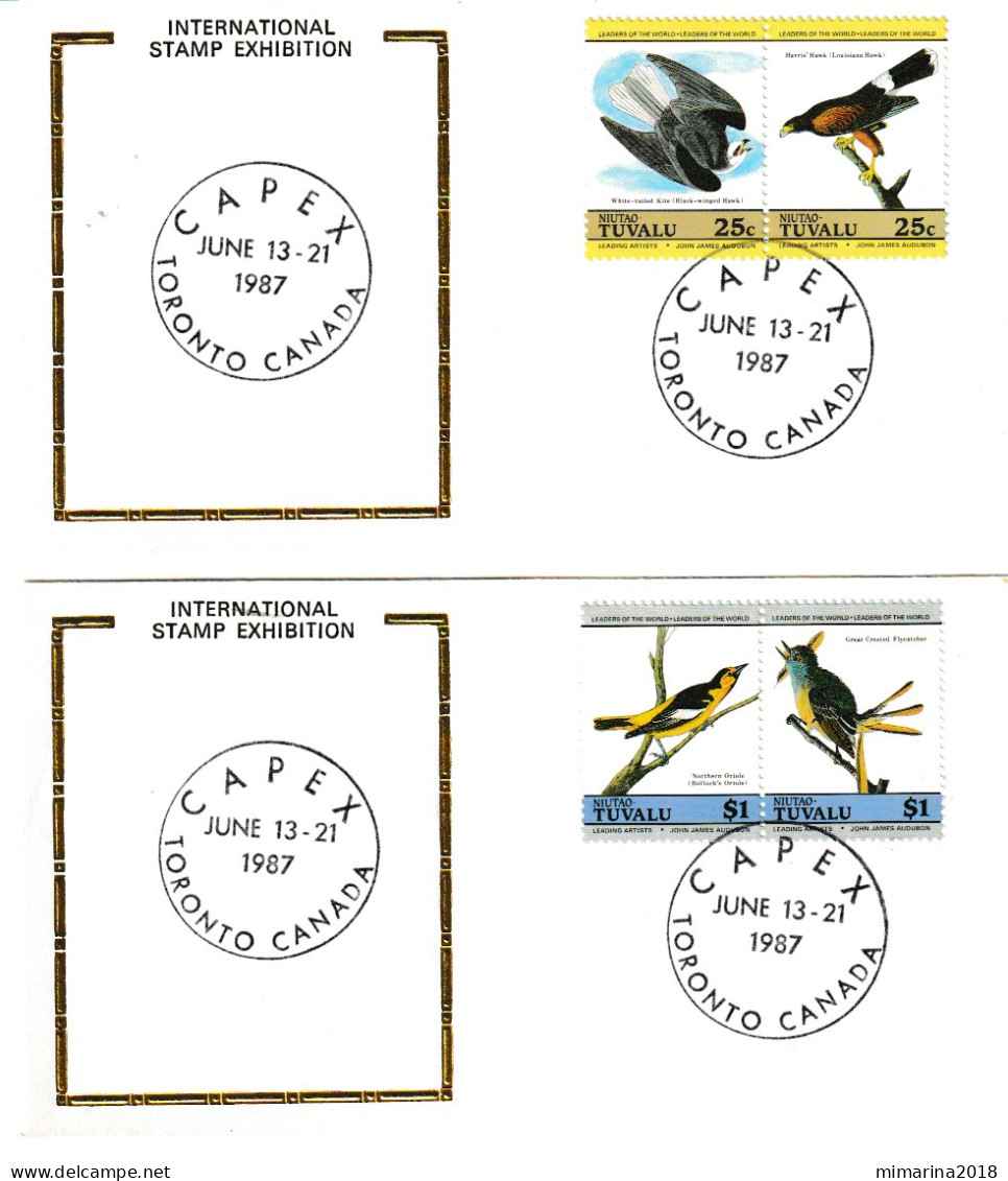 CAPEX 87  MNH  "BIRDS"  14 FDC - Other & Unclassified