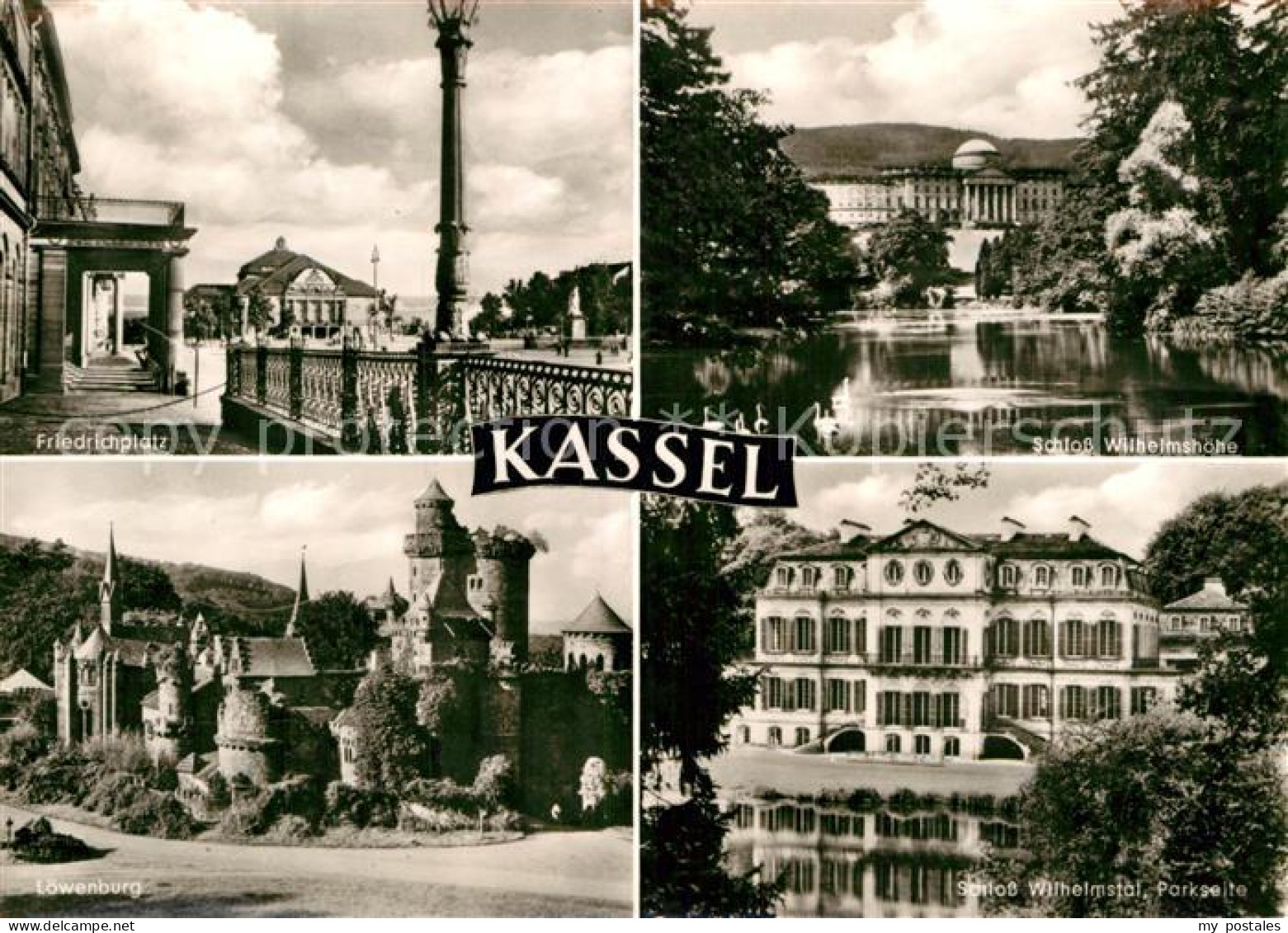 72955961 Kassel Friedrichplatz Schloss Wilhelmshoehe Loewenburg Kassel - Kassel