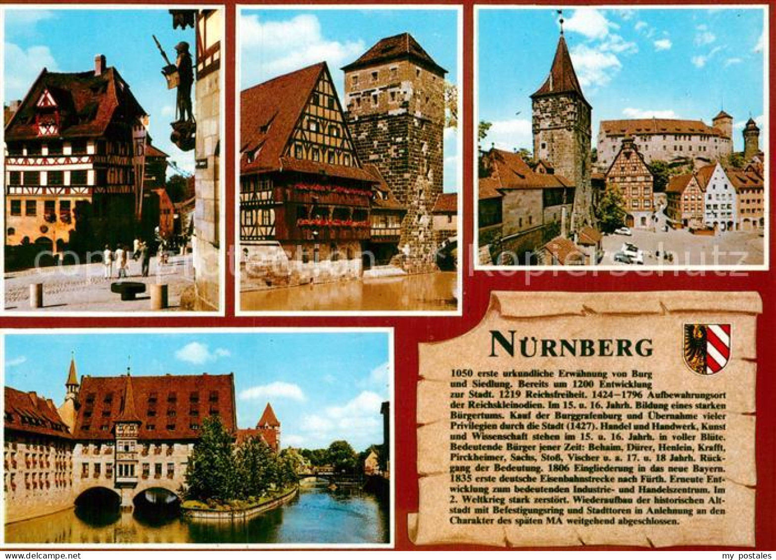 72955883 Nuernberg Albrecht Duerer Haus Weinstadel Henkersteg Tiergaertnerturm B - Nuernberg