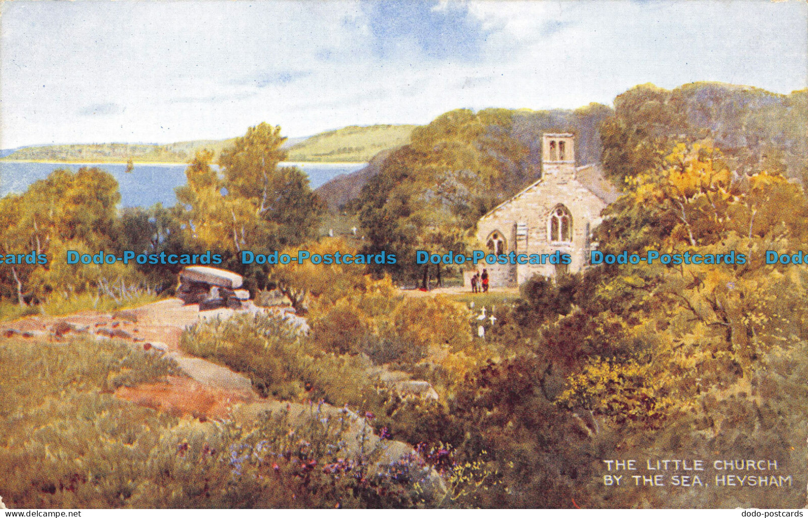 R081324 The Little Church By The Sea. Heysham. Art Colour. Brian Gerald. Valenti - World