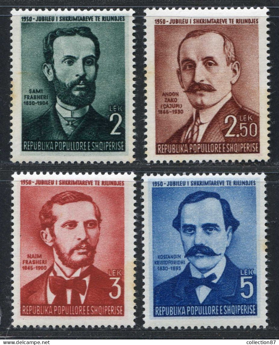 REF093 > ALBANIE < Yv N° 424 à 427 * *  Neuf Luxe Dos Visible - MNH * * -- - Albania