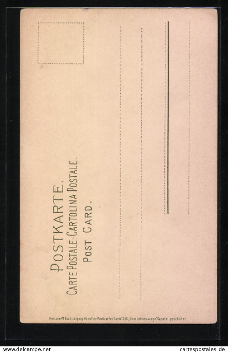 Künstler-AK Meissner & Buch (M&B) Nr. 1258: Vom Lebenswege, Flusspartie, Feldarbeit  - Autres & Non Classés