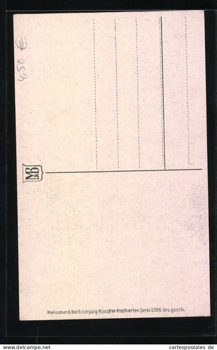 Künstler-AK Meissner & Buch (M&B) Nr. 2568: Gartenzimmer Mit Wandspiegel  - Autres & Non Classés