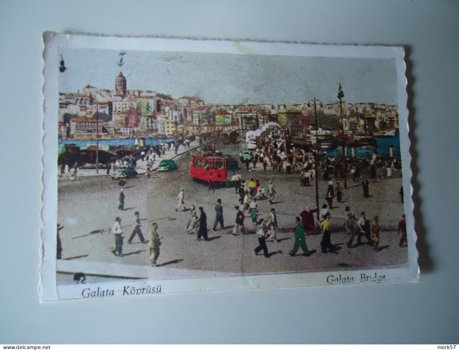 TURKEY SMALL     POSTCARDS  GALATA  BRIDGE PURHASES 10%  DISCOUNT - Turquie