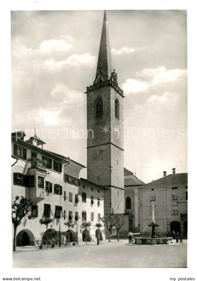 72953429 Caldaro Kaltern Platz Brunnen Kirche Caldaro Kaltern - Autres & Non Classés