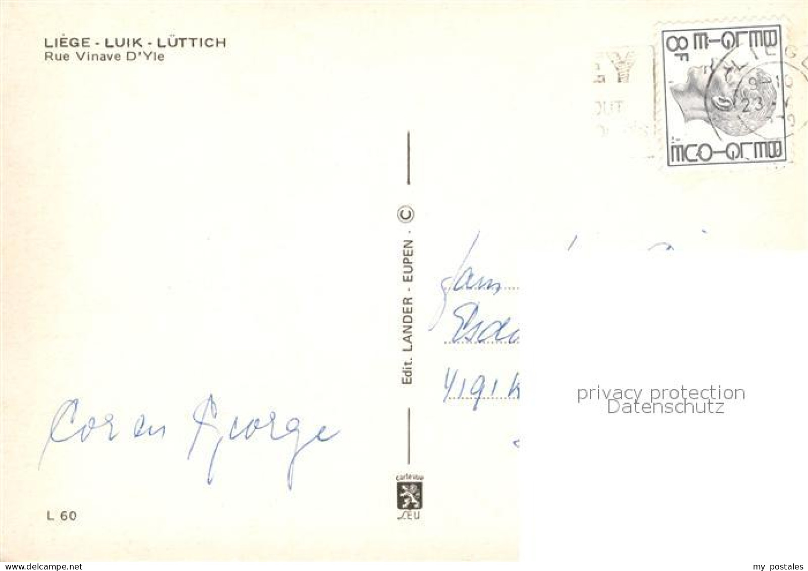 72953421 Liege Luettich Rue Vinave D Yle Luettich - Sonstige & Ohne Zuordnung