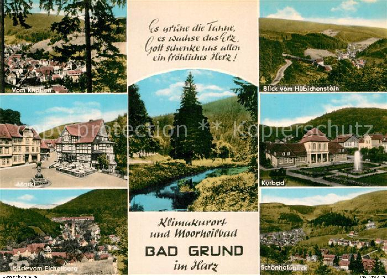 72953328 Bad Grund Blick Vom Knollen Huebichenstein Eichelberg Schoenhofsblick K - Andere & Zonder Classificatie