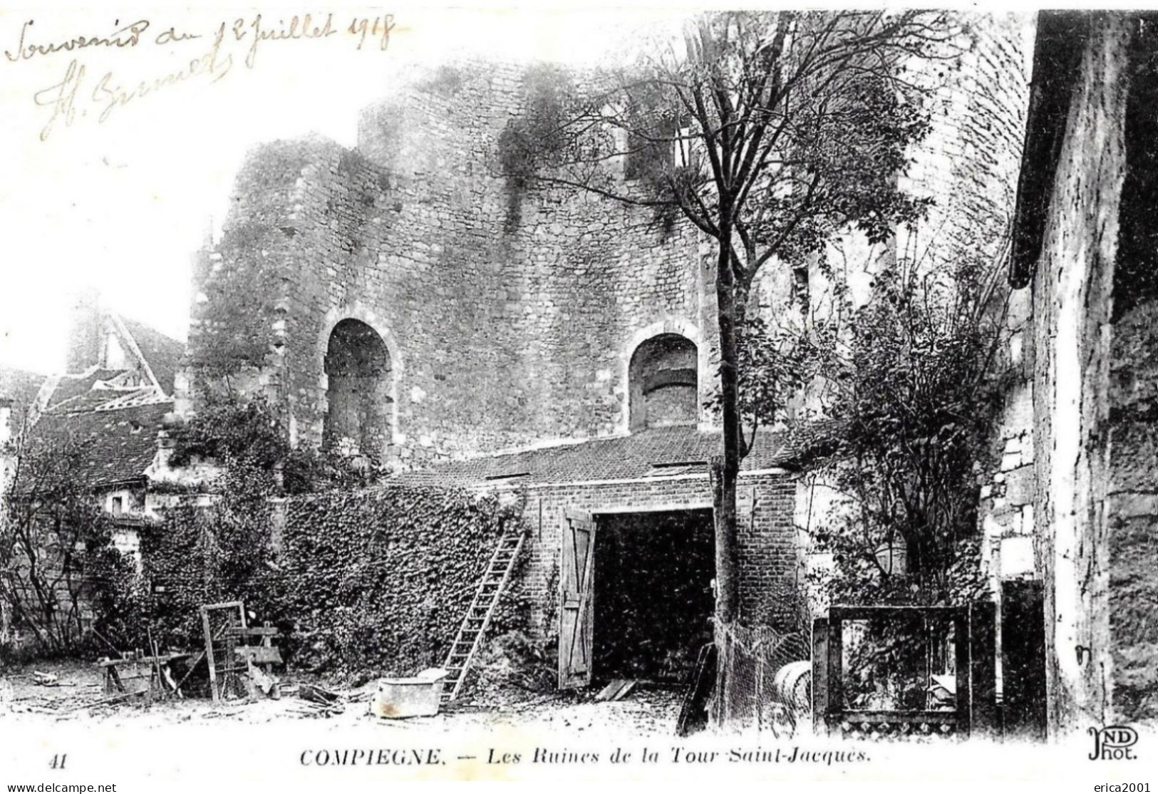 Compiegne. Les Ruines De La Tour Saint Jacques. - Compiegne