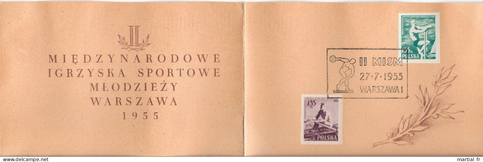 POLOGNE CANOE KAYAK KANU CANOA KANO CANOTTAGGIO Remo Aviron Rowing 1955 RUDERN RUDER DISQUE DISCUS WARSZAWA MISM - Rudersport