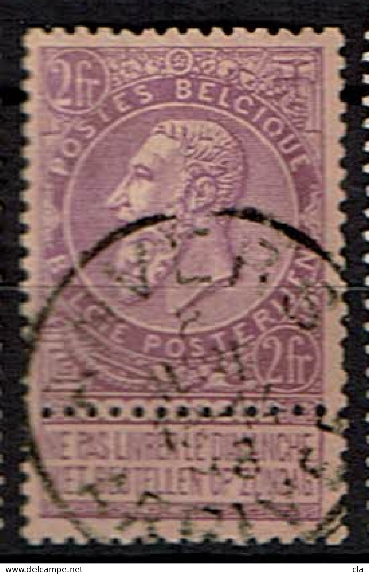 66  Obl   Anvers Arrivée - 1893-1900 Fine Barbe