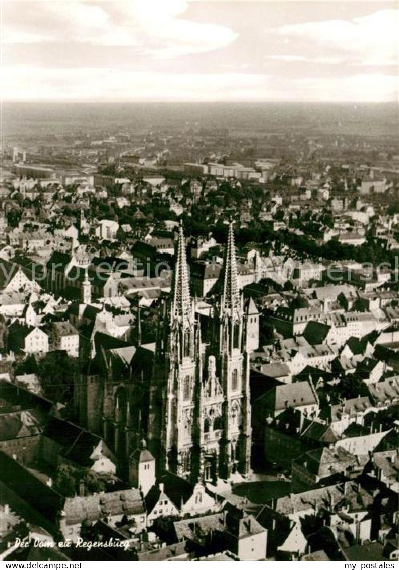 72952807 Regensburg Dom St Peter Fliegeraufnahme Regensburg - Regensburg