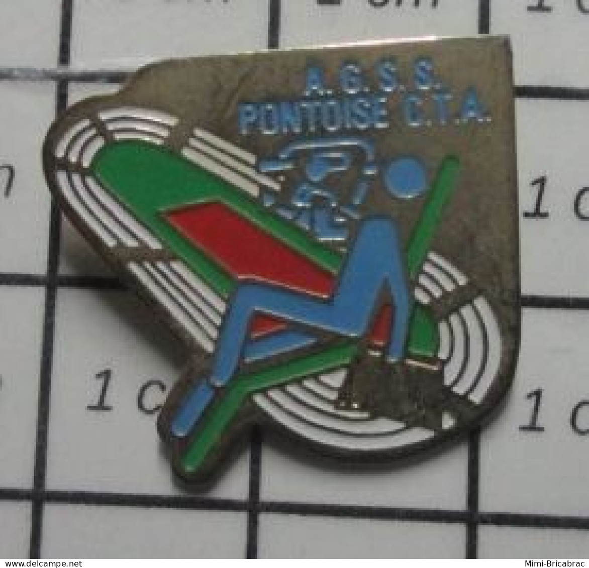 912B  Pin's Pins / Beau Et Rare / SPORTS / PISTE D'ATHLETISME AGSS PONTOISE CTA - Atletismo