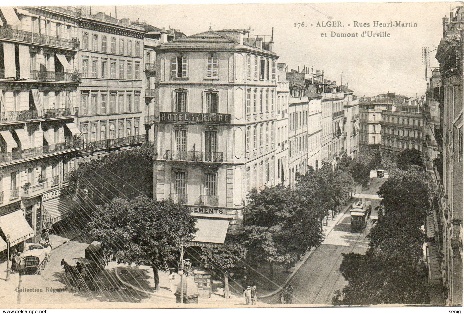 ALGERIE - ALGER - 176 - Rues Henri-Martin Et Dumont D'Urville - Collection Régence A. L. édit. Alger (Leroux) - - Algiers