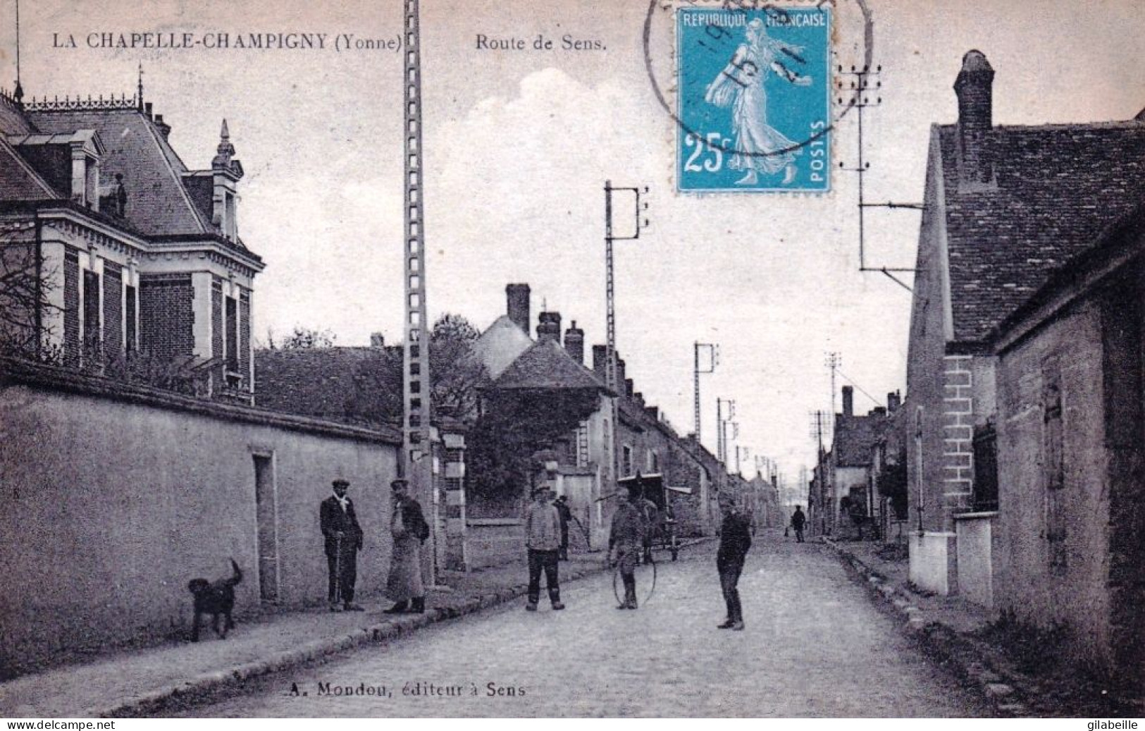 89 - Yonne - LA CHAPELLE CHAMPIGNY - Route De Sens - Autres & Non Classés