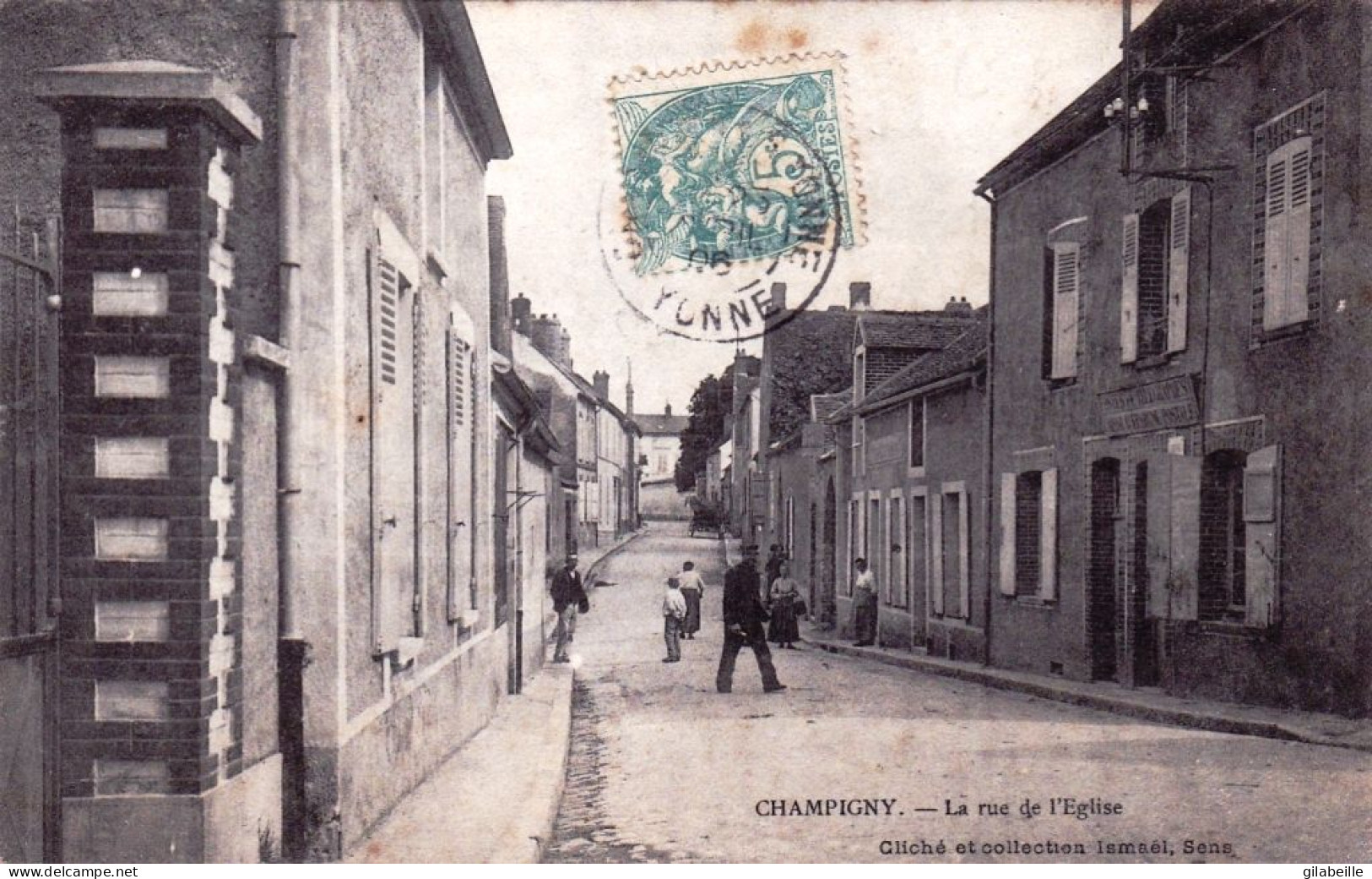 89 - Yonne - CHAMPIGNY - La Rue De L' église - Champigny