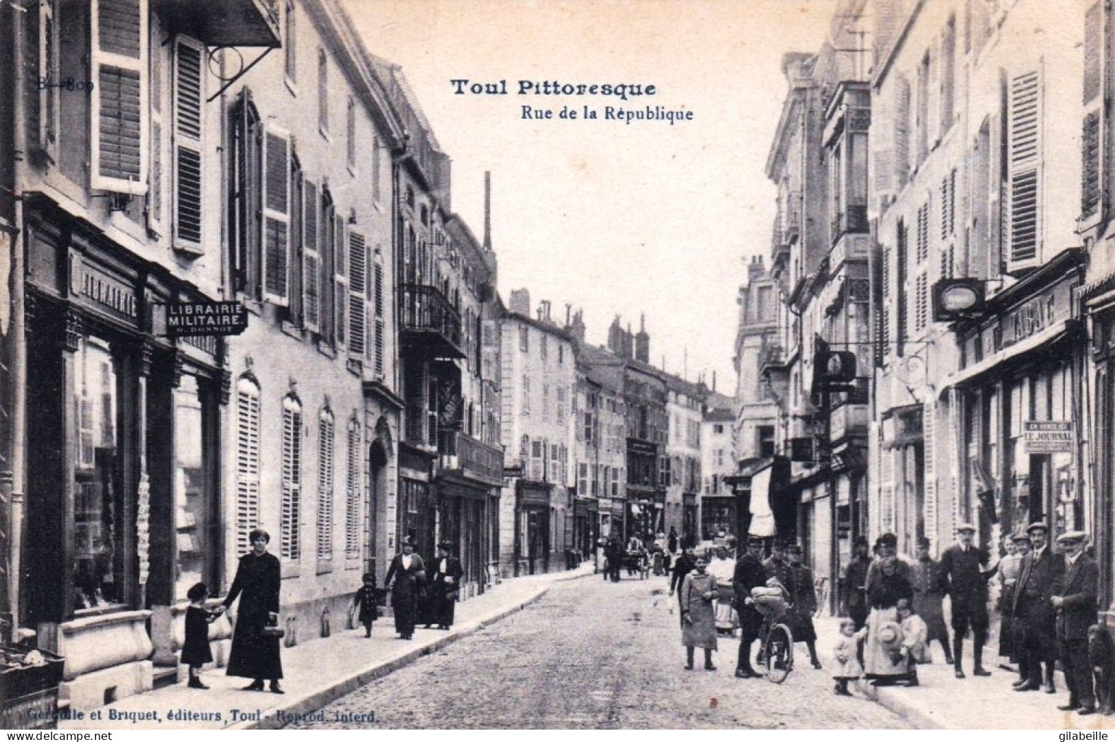 54 - Meurthe Et Moselle -  TOUL - Rue De La Republique - Librairie Militaire - Toul