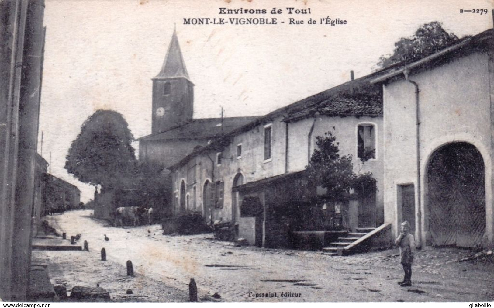 54 - Meurthe Et Moselle - MONT Le VIGNOBLE ( Pres De Toul ) - Rue De L Eglise - Otros & Sin Clasificación