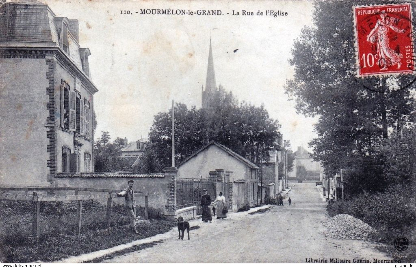 51 - Marne - MOURMELON Le GRAND - La Rue De L Eglise - 1909 - Mourmelon Le Grand