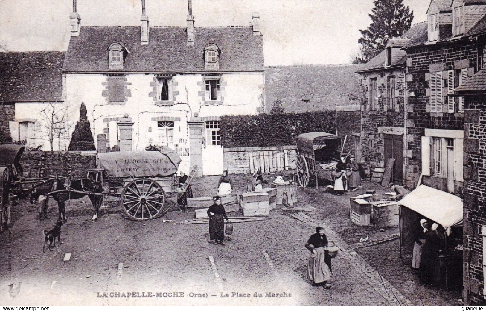 61 - Orne - LA CHAPELLE MOCHE ( La Chapelle D Andaine ) - La Place Du Marché - Other & Unclassified