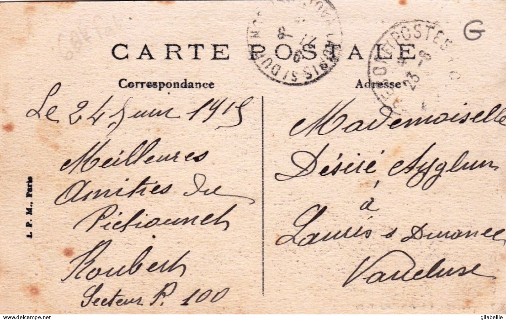 60 - Oise - RESSONS Sur MATZ - Bureau De Postes - Other & Unclassified
