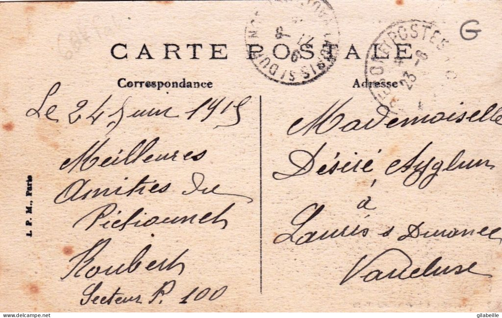 60 - Oise - RESSONS Sur MATZ - Bureau De Postes - Altri & Non Classificati