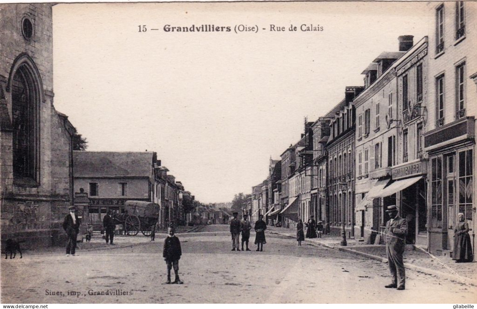 60 - Oise - GRANDVILLIERS - Rue De Calais - Grandvilliers