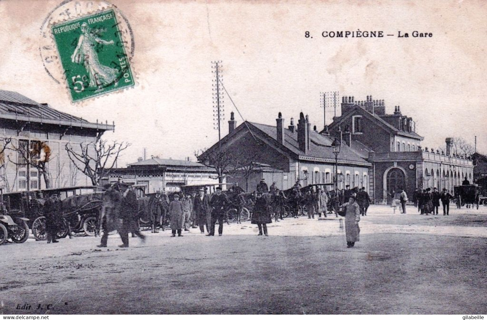 60 - Oise - COMPIEGNE - La Gare - Belle Animation - Compiegne