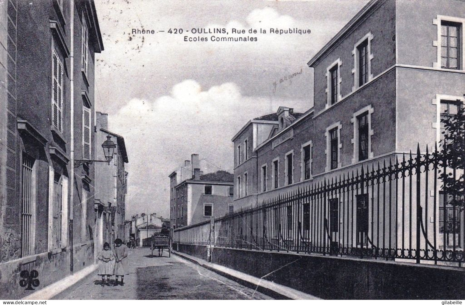 69 - Rhone - OULLINS - Rue De La Republique - Ecoles Communales - Oullins