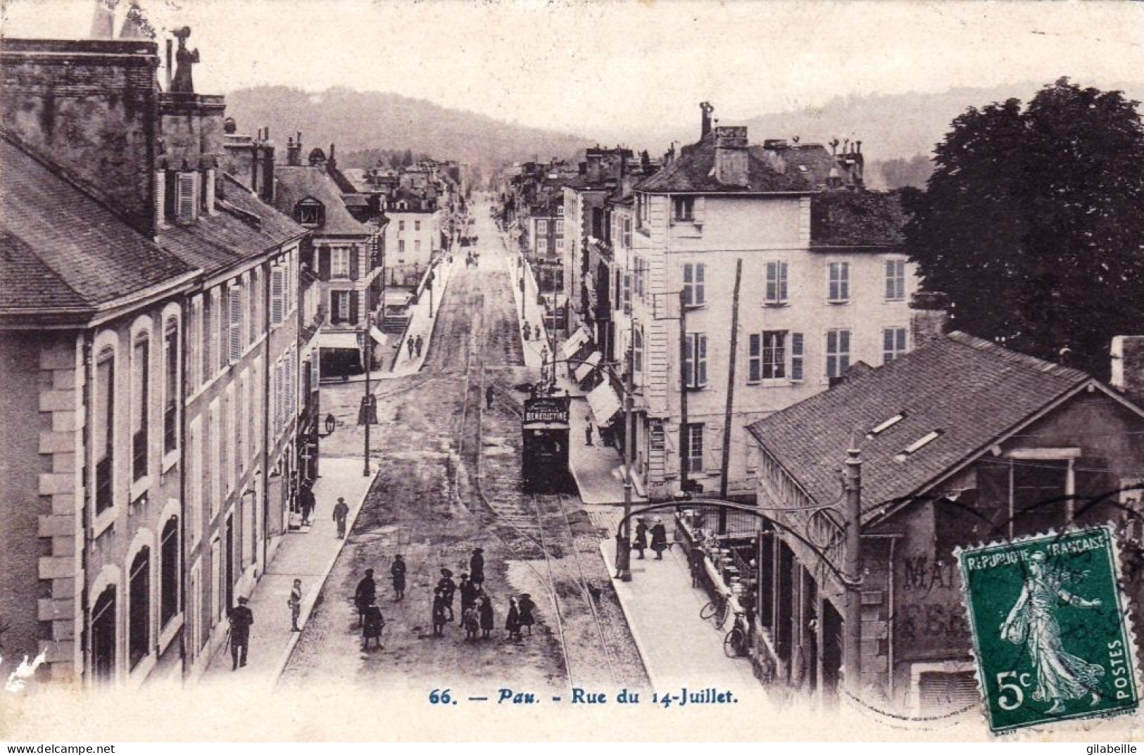 64 - Pyrenées Atlantiques - PAU - Rue Du 14 Juillet - Pau