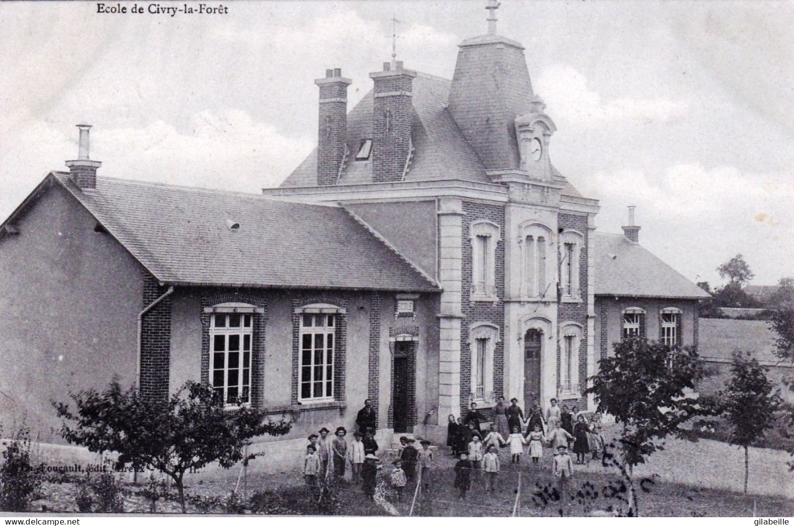 78 - Yvelines - CIVRY La FORET - Ecole ( Belle Animation ) - Other & Unclassified